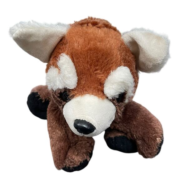 Plush Petting Zoo Red Panda Stuffed Animal 1994 11" Nursery Baby Shower Vintage - Picture 4 of 12